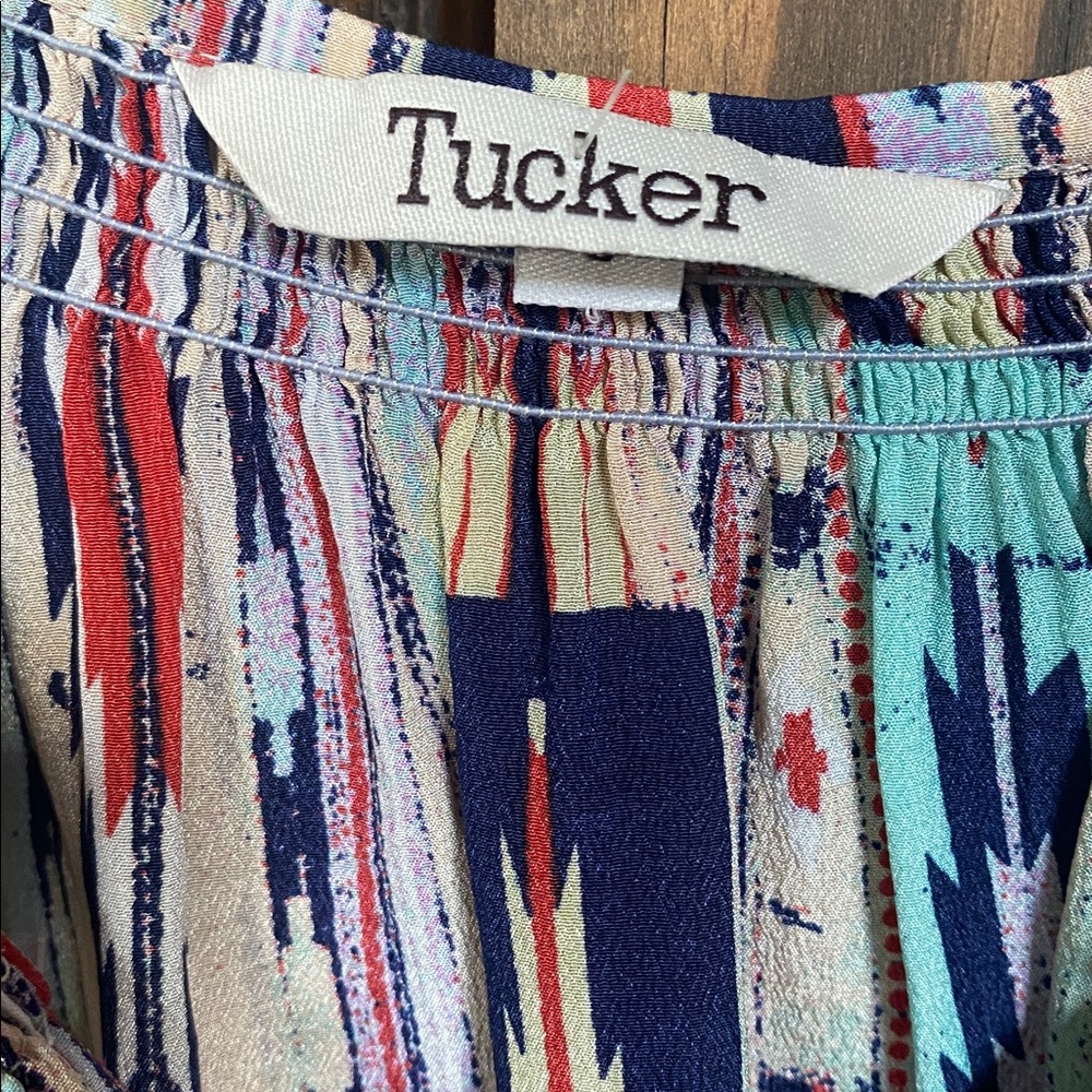 Tucker Multicolor Patterned Mini Dress - Picture 2 of 5